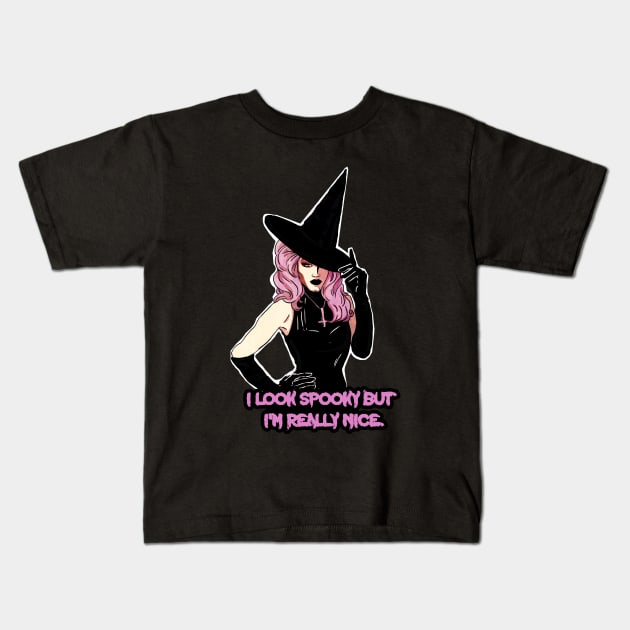 Spoky Sharon Kids T-Shirt by giuliarenzi